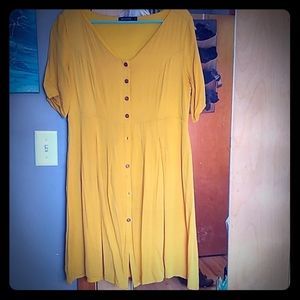 Golden Yellow Mikarose A-line Dress